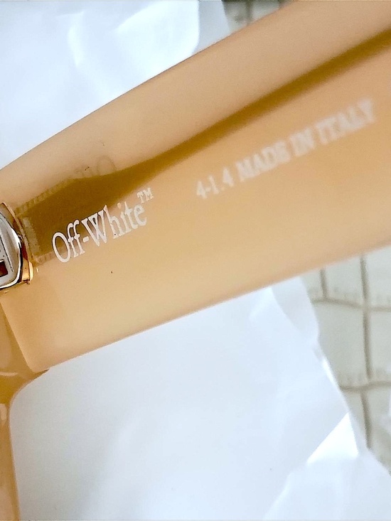 New Off White OERJ040 STYLE 40 1700 Sand Beige Acetate Occhiali Vista Opticals main image 10
